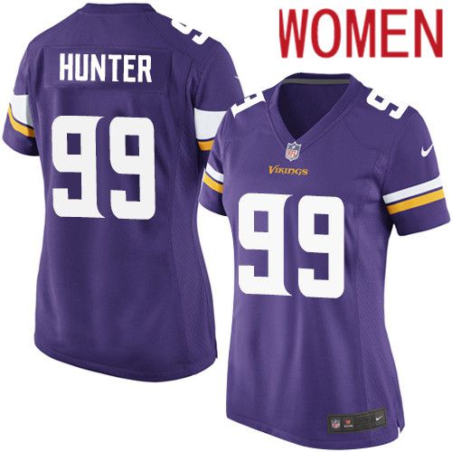 Women Minnesota Vikings #99 Danielle Hunter Nike Purple Game Player NFL Jersey->women nfl jersey->Women Jersey